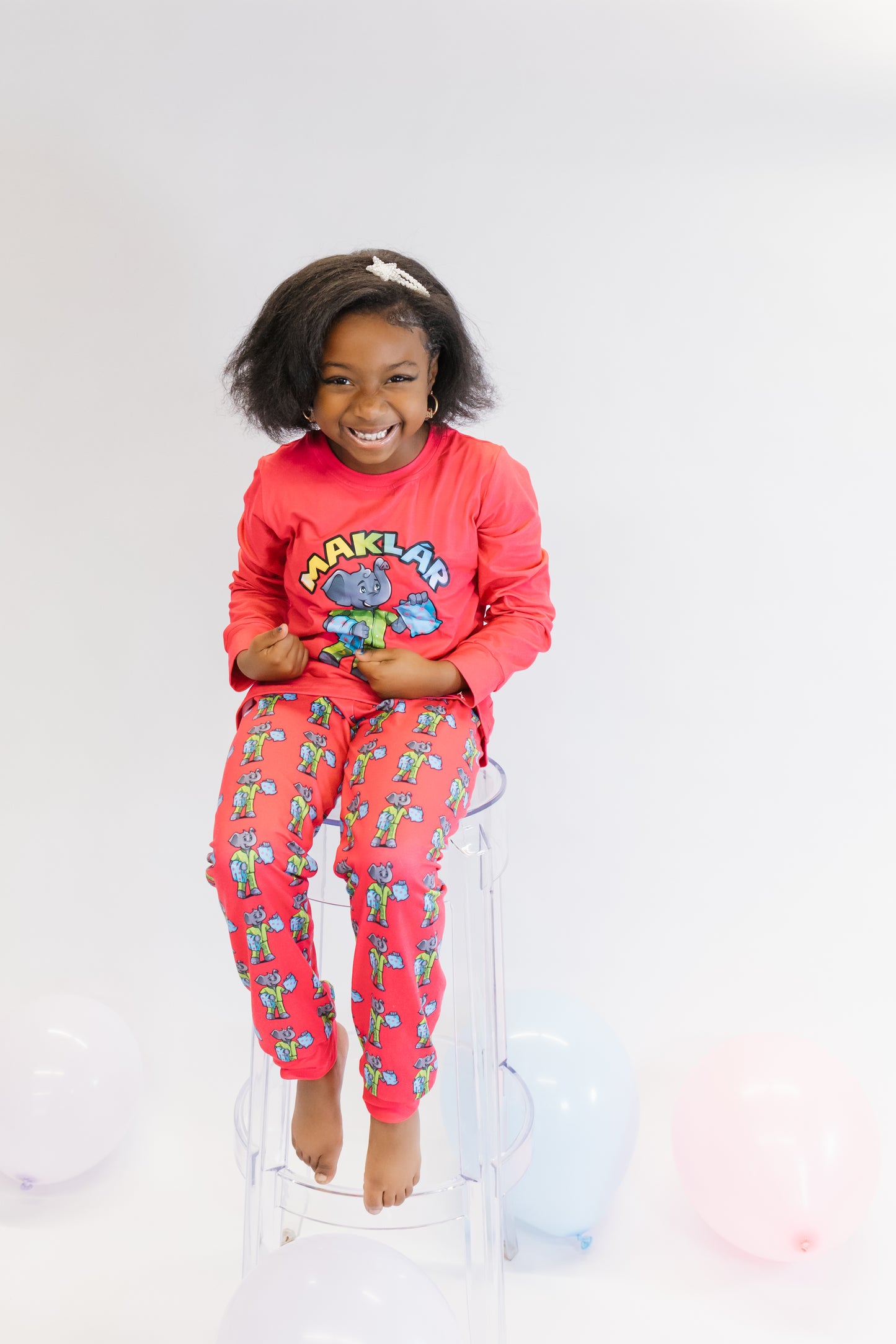 Kids Cozy Night Set-Pink