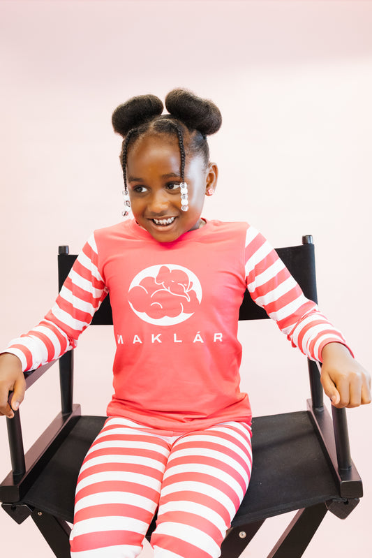 Kids Cloud Nine Pajamas-Pink